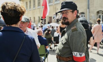 Uczestnicy koncertu Ferajny z Hoovera w Muzeum Żołnierzy Wyklętych i Więźniów Politycznych PRL.