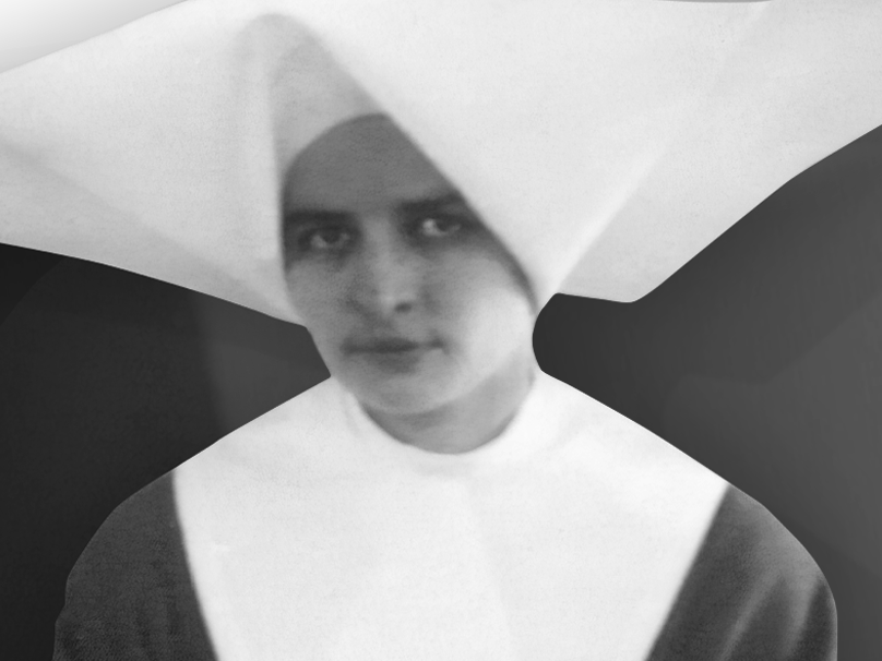 Siostra Izabela Łuszczkiewicz w habicie zakonnym.