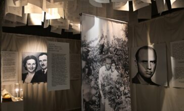 Fragment ekspozycji z wystawy o katach i egzekucjach w wwiezieniu mokotowskim.