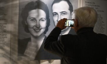 Fragment ekspozycji z wystawy o katach i egzekucjach w wwiezieniu mokotowskim.