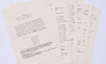 Przekazane pamiątki do muzeum: maszynopis dramatu „Radca Cholewa” autorstwa Adama Doboszyńskiego.