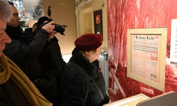 Otwarcie wystawy „Wolność jest w nas” poświęconej czasom stanu wojennego – fragment ekspozycji.