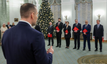 Adrianna Garnik na uroczystość powołania nowych doradców Prezydenta RP.