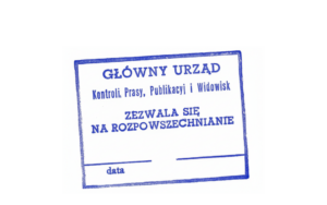 Cenzura. Pieczęć.