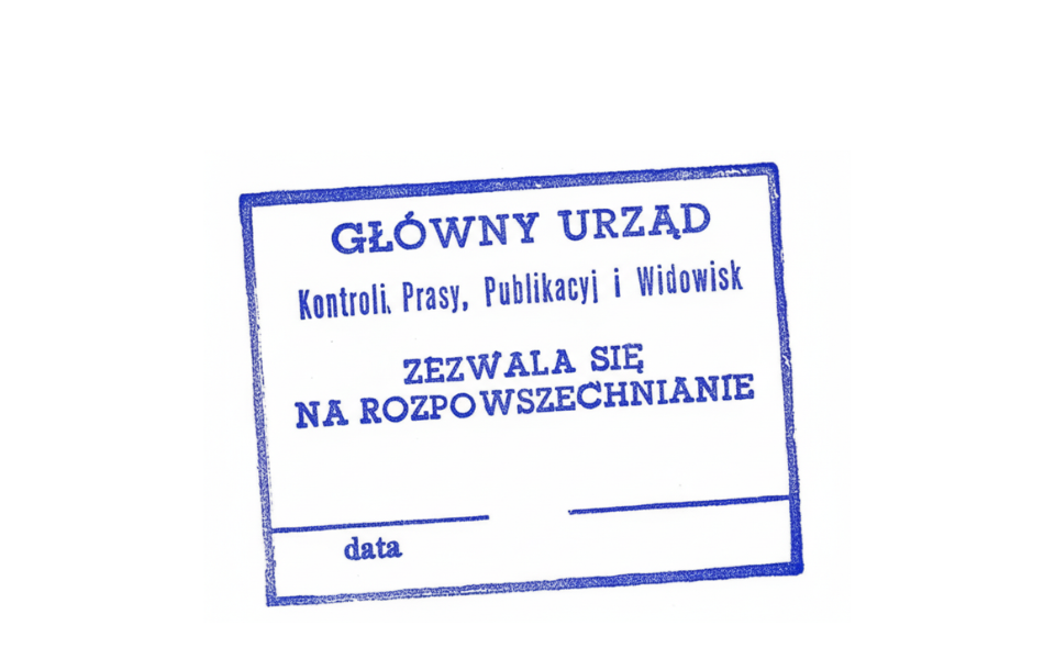 Cenzura. Pieczęć.