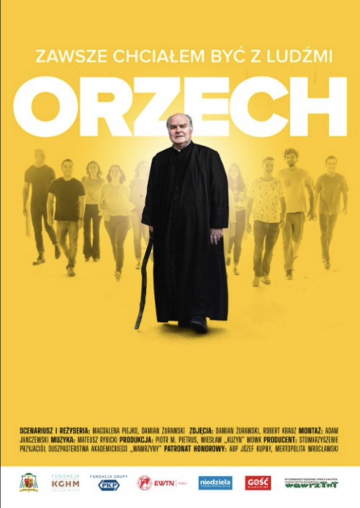 Film o ks. Stanisławie Orzechowskim. Plakat obrazu.
